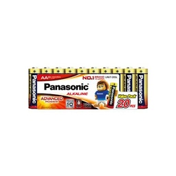 [2007696] ถ่านอัลคาไลน์ AA (20ก้อน/แพ็ค) Panasonic LR6T/20SL