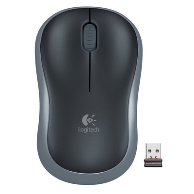 เมาส์ไร้สายออฟติคัล สีดำ Logitech M185