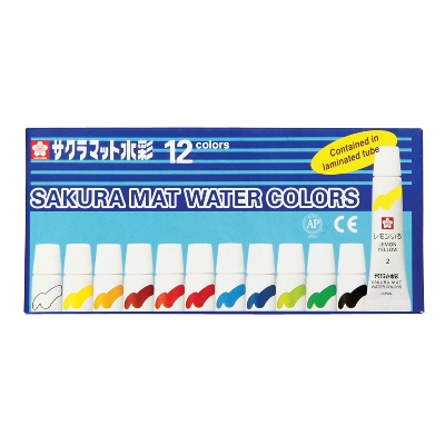 สีน้ำ 12 สี (กล่อง12สี) ซากุระ EMW-12