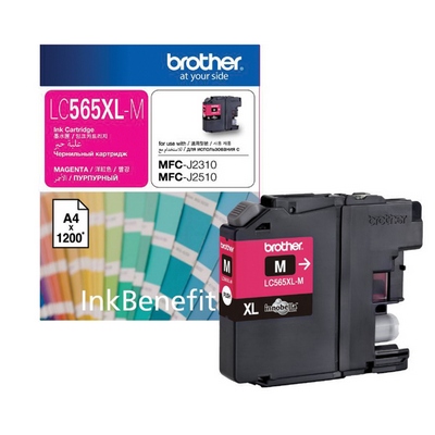 ตลับหมึกอิงค์เจ็ท LC-565XL Magenta Brother