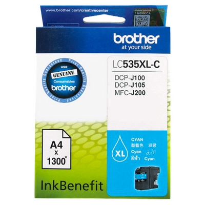 หมึกอิงค์เจ็ท ฟ้า Brother LC-535XLC