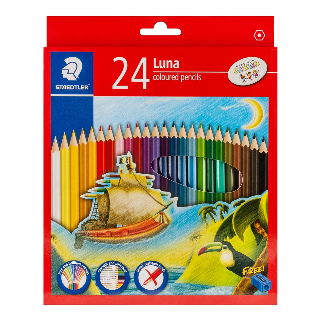 สีไม้ยาว Luna 24 สี สเต็ดเล่อร์  136