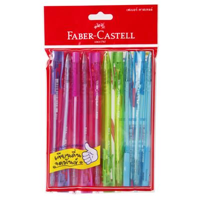 ปากกาลูกลื่น 0.5มม. นง.(10ด้าม) Faber-Castell RX5