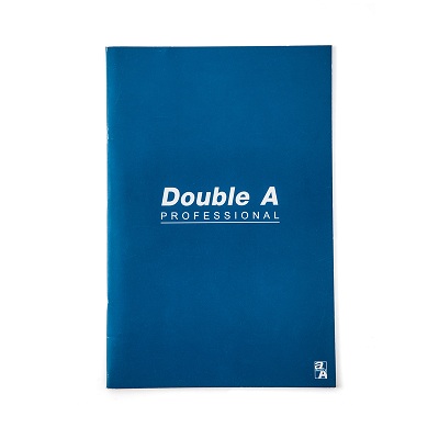 สมุดบันทึกมุงหลังคา 70แกรมน้ำเงิน Double A Professional