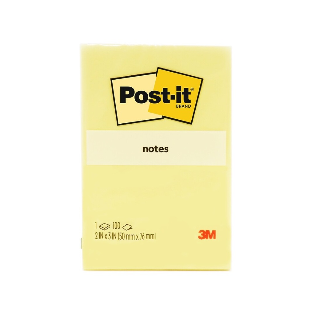 กระดาษPOST-IT#656-1CY 2"x3" โพสต์-อิท 656-1CY สีเหลือง