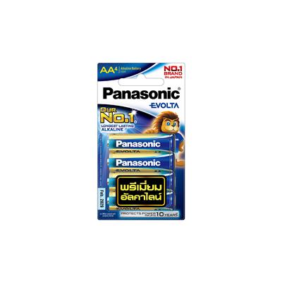 ถ่านไฟฉาย LR6EG/4BN AA (แพ็ค 4 ก้อน) Panasonic Evolta