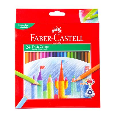 ดินสอสีไม้ 24 สี ด้ามสามเหลี่ยม Faber-Castell 115855