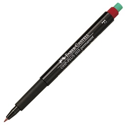 [9980668] ปากกาเขียนแผ่นใสลบไม่ได้ 0.6 มม.แดง (F) Faber-Castell