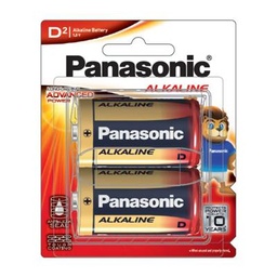 [2070830] ถ่านอัลคาไลน์ LR20T/2B D (แพ็ค 2 ก้อน) Panasonic