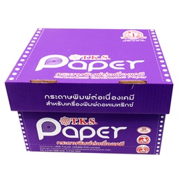 [5069520] กระดาษต่อเนื่องเคมี ไม่มีเส้น 9x5.5" 3ชั้น T.K.S.