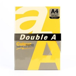 [5004449] กระดาษการ์ดสี A4 120แกรม ส้ม (แพ็ค50แผ่น) Double A