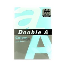 [5004447] กระดาษการ์ดสี A4 120แกรม ฟ้า(แพ็ค50แผ่น) Double A