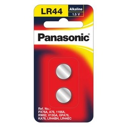 [2007274] ถ่านเม็ดกระดุม 1.5V (แพ็ค2ก้อน) Panasonic LR-44PT/2B