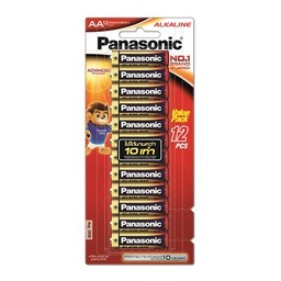 [2006870] ถ่านอัลคาไลน์ AA (แพ็ค 12 ก้อน) Panasonic LR6T/12BL