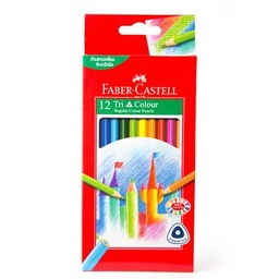 [9004399] ดินสอสีไม้ 12 สี ด้ามสามเหลี่ยม Faber-Castell 115853